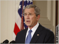 Bush speaking (AP Images)