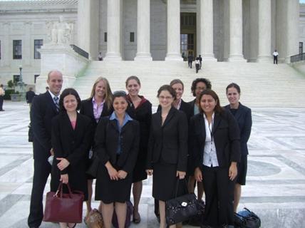 DAB Interns and Mentors at Summer 2008 Trip to Supreme Court.