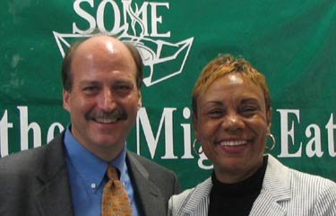 HHS Assistant Secretary for Children and Families Wade F. Horn, Ph.D., with Commissioner of the Georgia Department of Human Resources B.J. Walker, at the Center for Employment Training in Washington, D.C.