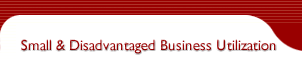 Small/Disadvantaged Business Utilization