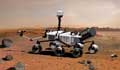 rover studies rocks and soil on Mars 