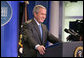 President George W. Bush holds a press conference Thursday, Aug. 9, 2007, in the James S. Brady Press Briefing Room. White House photo by Eric Draper