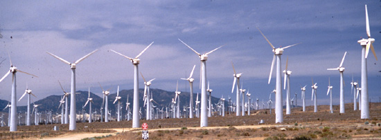 Wind Farms (power plants) in Tehachapi, California