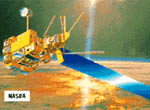 A graphic image that represents the ADEOS mission