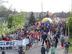 GLOBE student parade In Czeck Republic 