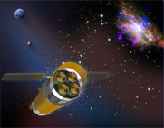 A graphic image that represents the Constellation-X mission