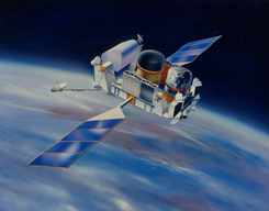 A graphic image that represents the CGRO mission