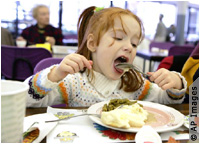 Repas de Thanksgiving à West Burlington (Iowa)