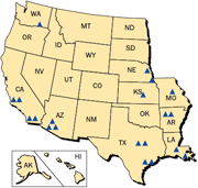 Map of NRC Region 4