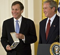 President Bush with Dana Gioia