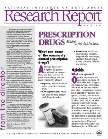 Prescription Drugs: Abuse and Addiction Research Report Cover