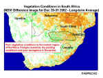 South Africa vegetation comparison map