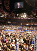John McCain speaking at the Republican National Convention