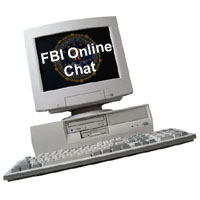 Graphic link to FBI Online Chat 