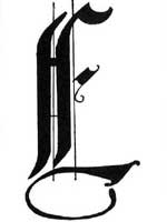 Tattoo of an old English script letter similar to the one on the victim's left forearm
