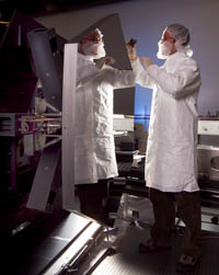 One mirror segment in the lab