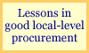 Read about lessons in good local-level procurement