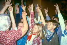 Children touring the Montana Historical Society