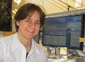 Storici is shown in her office at Georgia Tech. According to her mentor, Mike Resnick, Storici is an exceptional and highly motivated scientist who was a wonderful person to have in the lab.