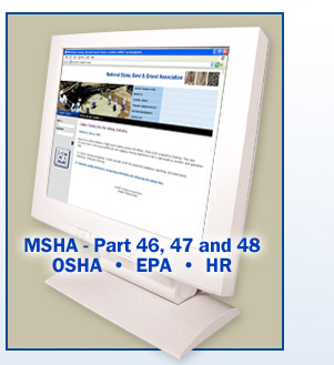 MSHA - Part 46, 47, and 48 • OSHA • EPA • HR