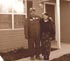 Picture of Willie B. and Rosie Johnson outside of their new home in Parkin, AR
