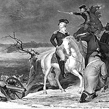 Washington passing the Delaware, evening previous to the Battle of Trenton, Dec. 25th, 1776