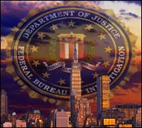 New York Skyline & FBI Seal