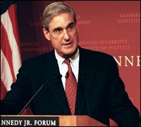 Director Mueller addresses students and faculty at Harvard University's Kennedy School of Government.