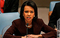 Mme Condoleezza Rice le 6 janvier 2009