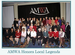 Group picture depicting honored Local Legends, American Medical Women's Association