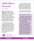 Multi-Infarct Dementia Fact Sheet