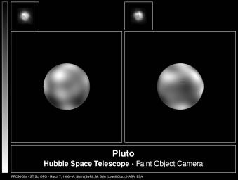 The Surface of Pluto (Note: There is debate within the science community as to whether Pluto should be classified as a Planet or a dwarf planet)