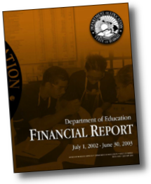 annual financial report for 2003-2004