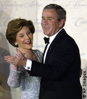 Valse inaugurale de George et Laura Bush le 20 janvier 2005.