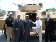 Congressman Scalise visited the Textron Marine and Land facility in Slidell. (7/2/2008)