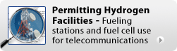 Permitting Hydrogen Facilities: Fueling stations and fuel cell use for telecommunications
