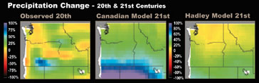 Precipitation Change in the Pacific Northwest, 20th & 21st Centuries