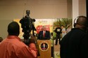 Rep. Hoyer at press conference announcing new Bowie State Principals' Institute.