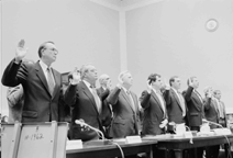 Tobacco Company Executives Testifying Before Congress
