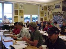 Picture of classroom of veterans.