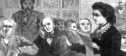 In its February 4, 1871 issue <i>Frank Leslie’s Illustrated</i> depicted a group of women addressing a congressional committee. 