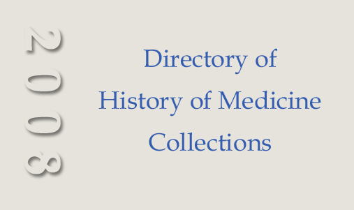 Directory of History of Medicine Collections Home banner