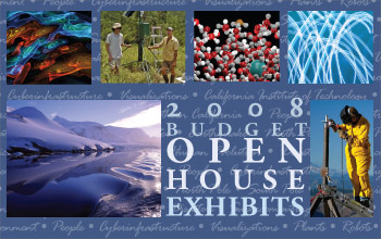 2008 budget open house exhibits poster