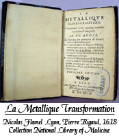 Nicolas Flamel. Lyon, Pierre Rigaud, 1618. Collection National Library of Medicine.