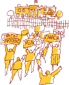 cartoon of protest