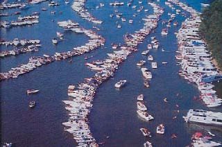 Photograph of mumerous boats