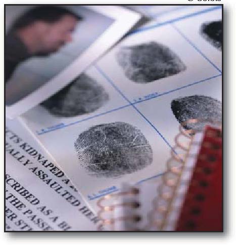 Photograph of fingerprint card