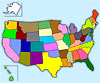 multi-colored map of United States - Click on the map to find children's programming in your area