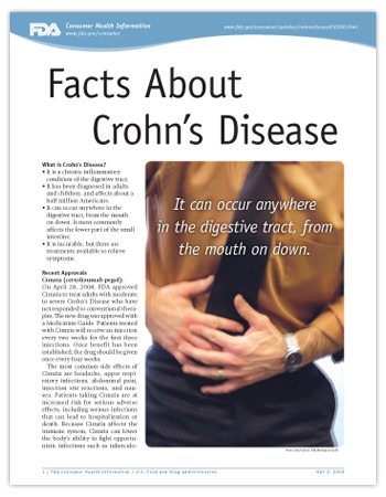 Cover page of PDF version of this article, including photo of a man in pain holding his stomach.