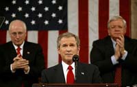 President George W. Bush delivers his State of the Union